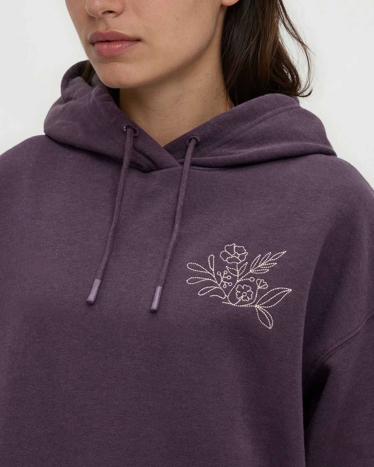 Tentree Women's Field Foliage Hoodie - Plum Royale Pale Oak