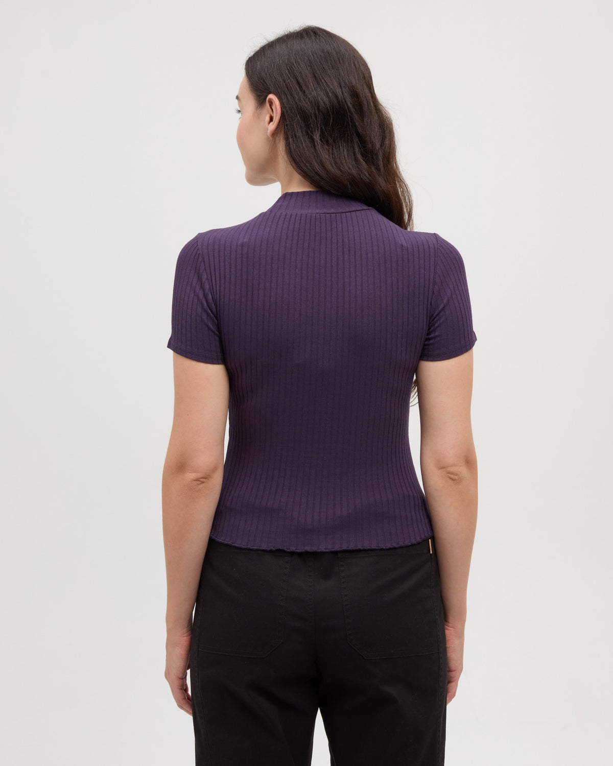 Tentree Women's Whitney Mockneck - Plum Royale