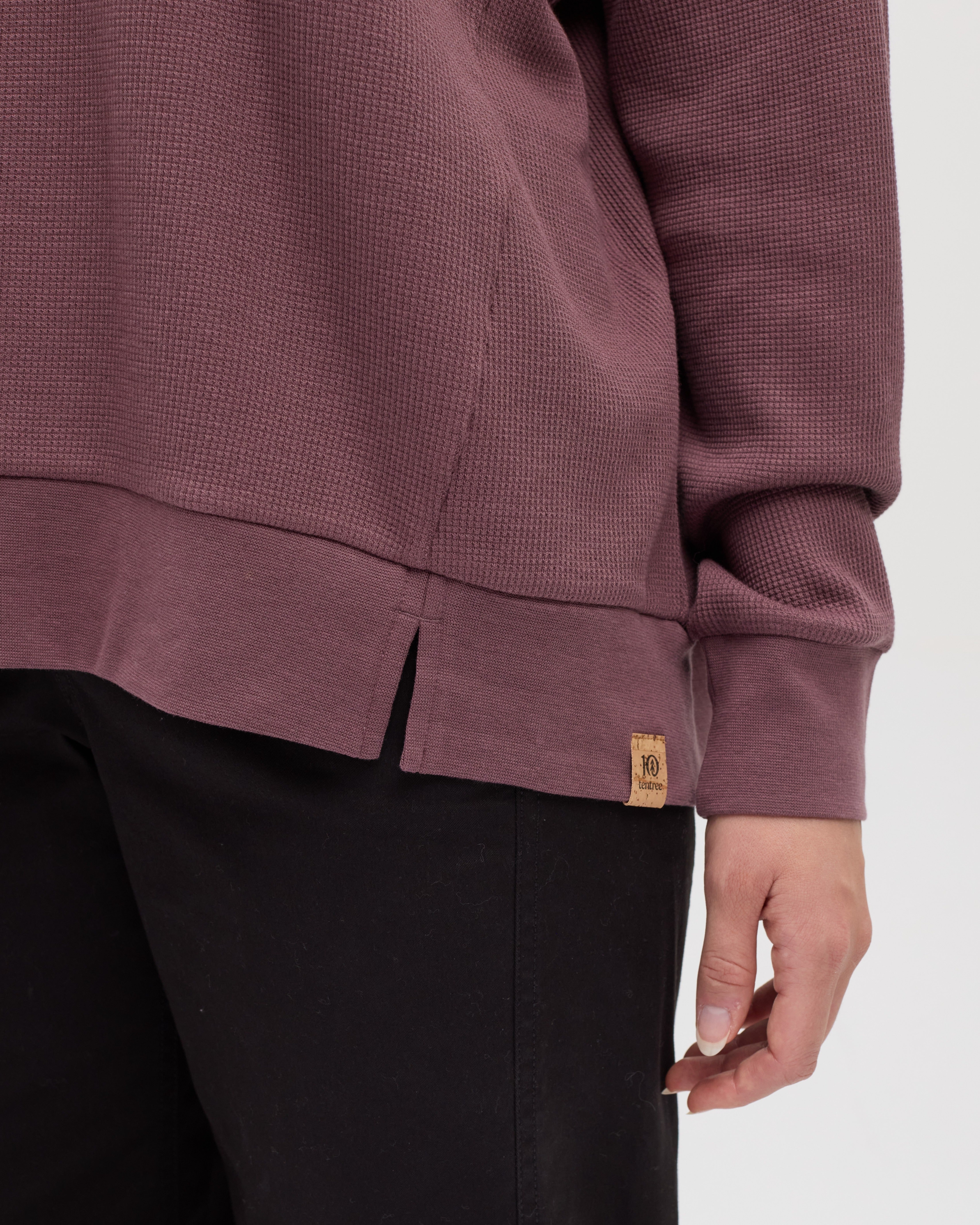 Tentree Women's Meyer Longsleeve - Mauve Stone