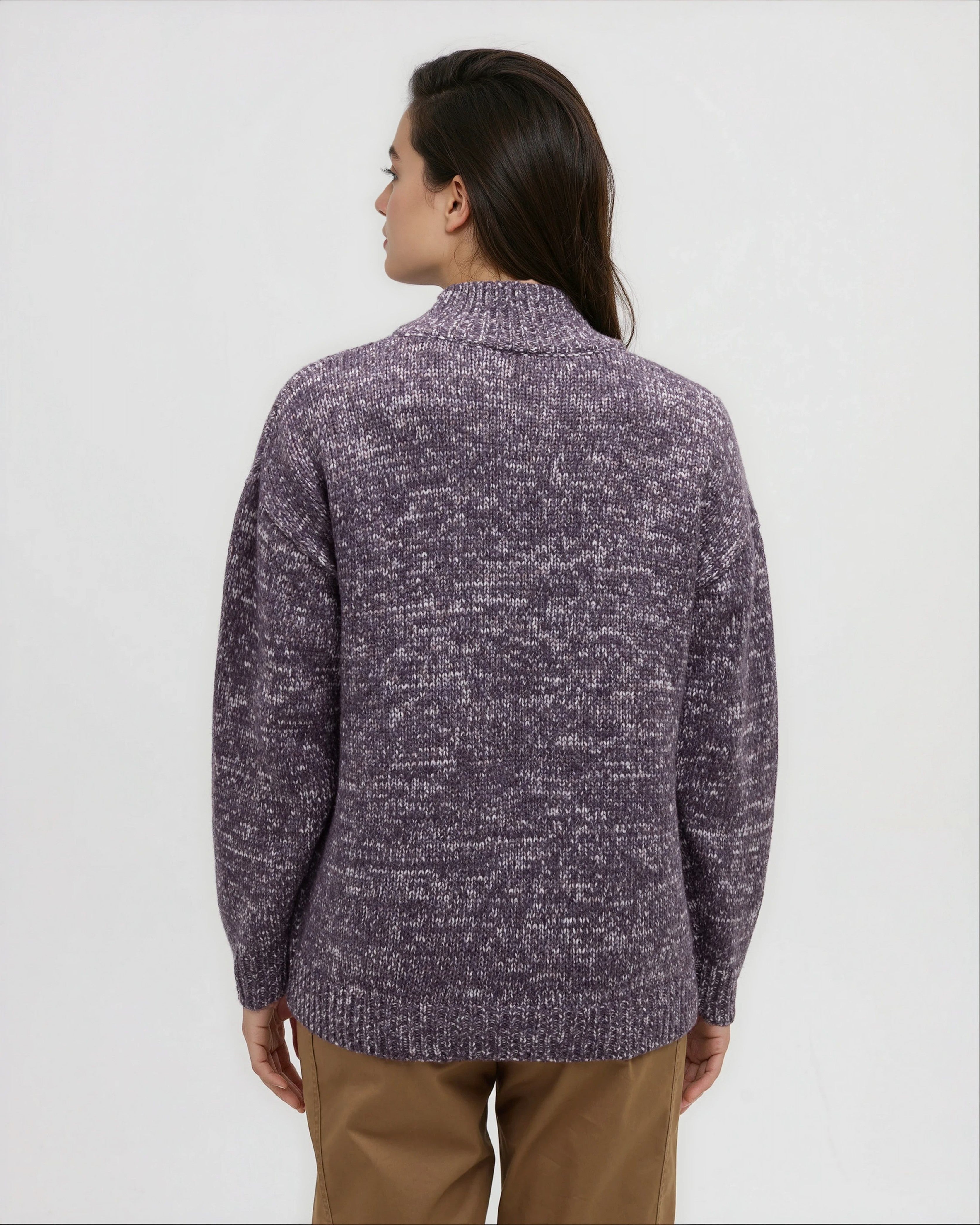 Tentree Women's Garibaldi Cardigan - Plum Royale Blend