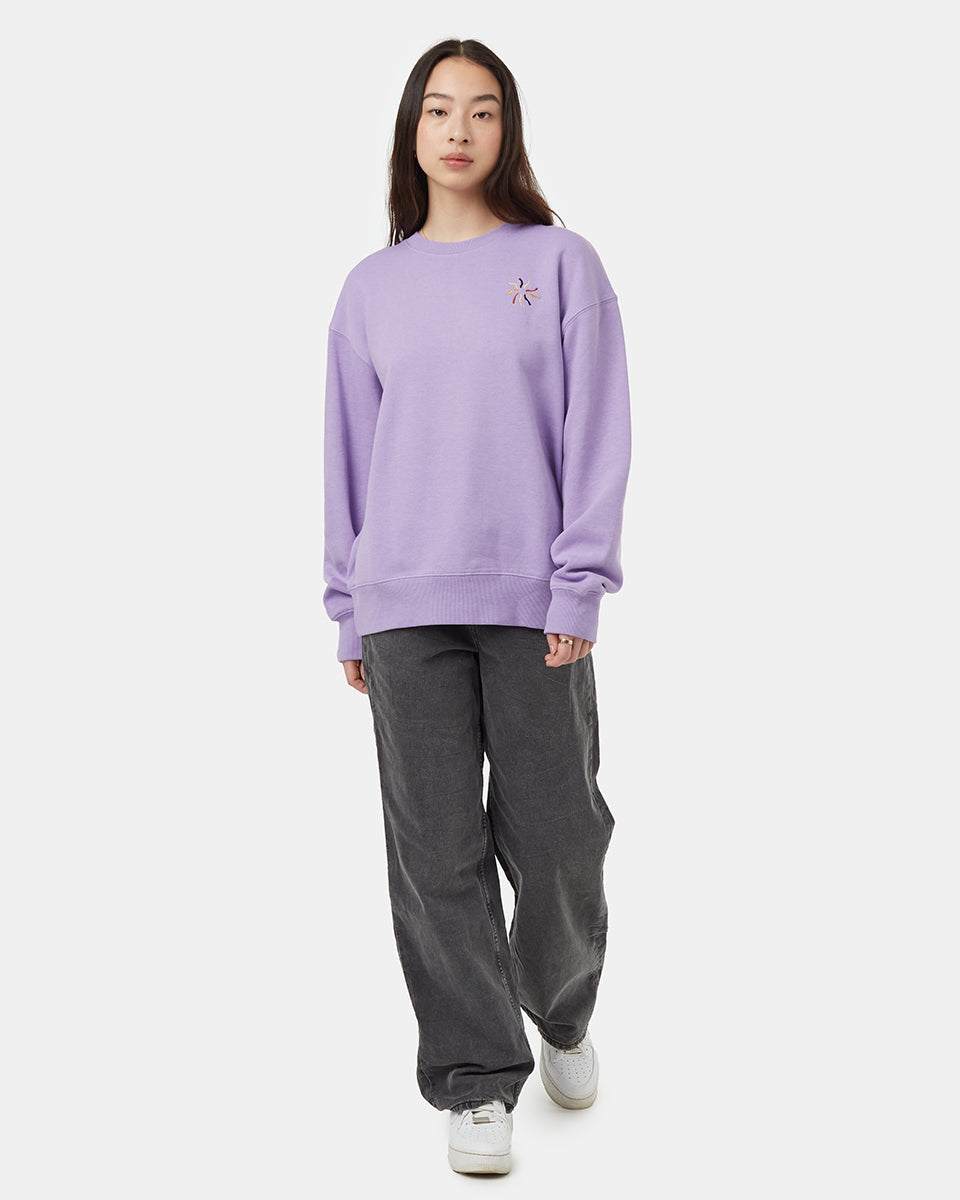 Tentree Women's Be Present Crew - Viola Baked Clay