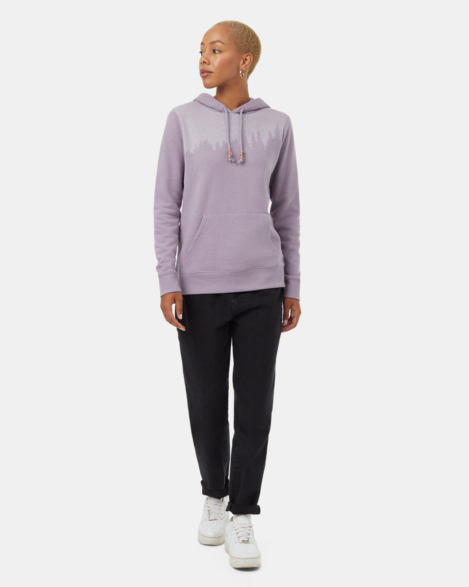 Tentree Juniper Hoodie - Purple Ash Heather White