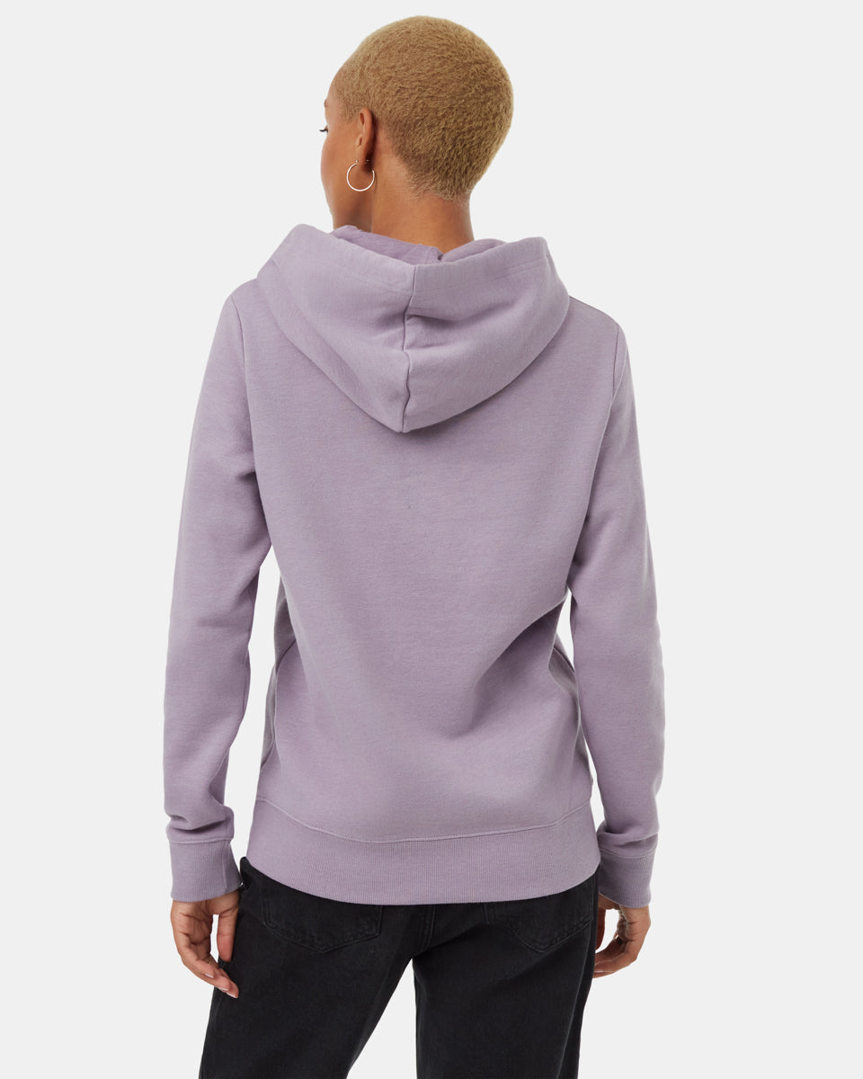 Tentree Juniper Hoodie - Purple Ash Heather White
