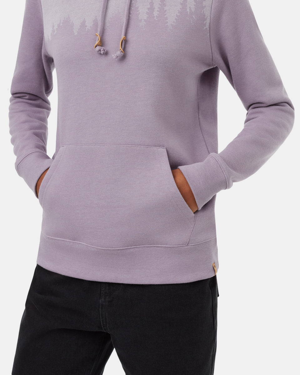 Tentree Juniper Hoodie - Purple Ash Heather White