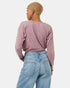 Tentree Women's Tie Front Longsleeve - Lilac Chalk