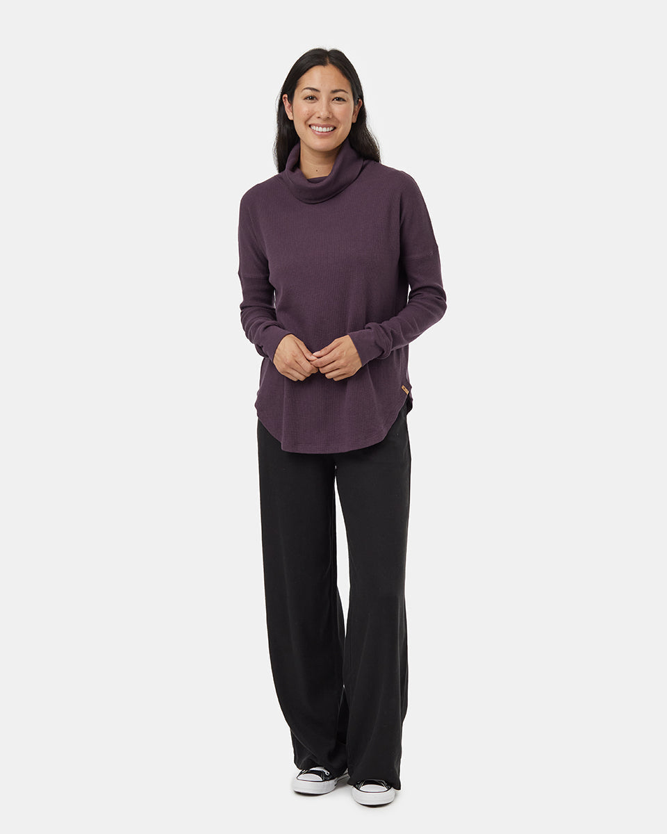 Tentree Women's Highwood Turtleneck - Midnight Plum