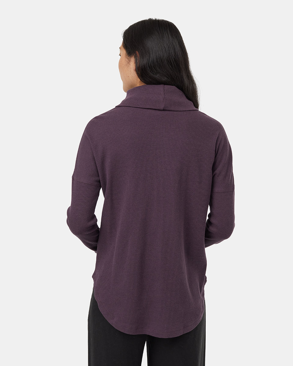 Tentree Women's Highwood Turtleneck - Midnight Plum