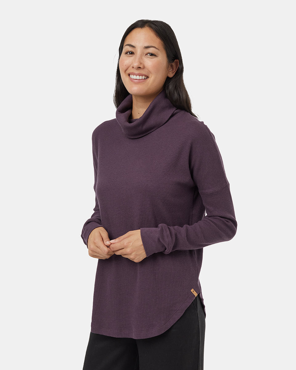 Tentree Women's Highwood Turtleneck - Midnight Plum
