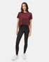 Tentree Sugar Leaf Cropped T-Shirt - Fig