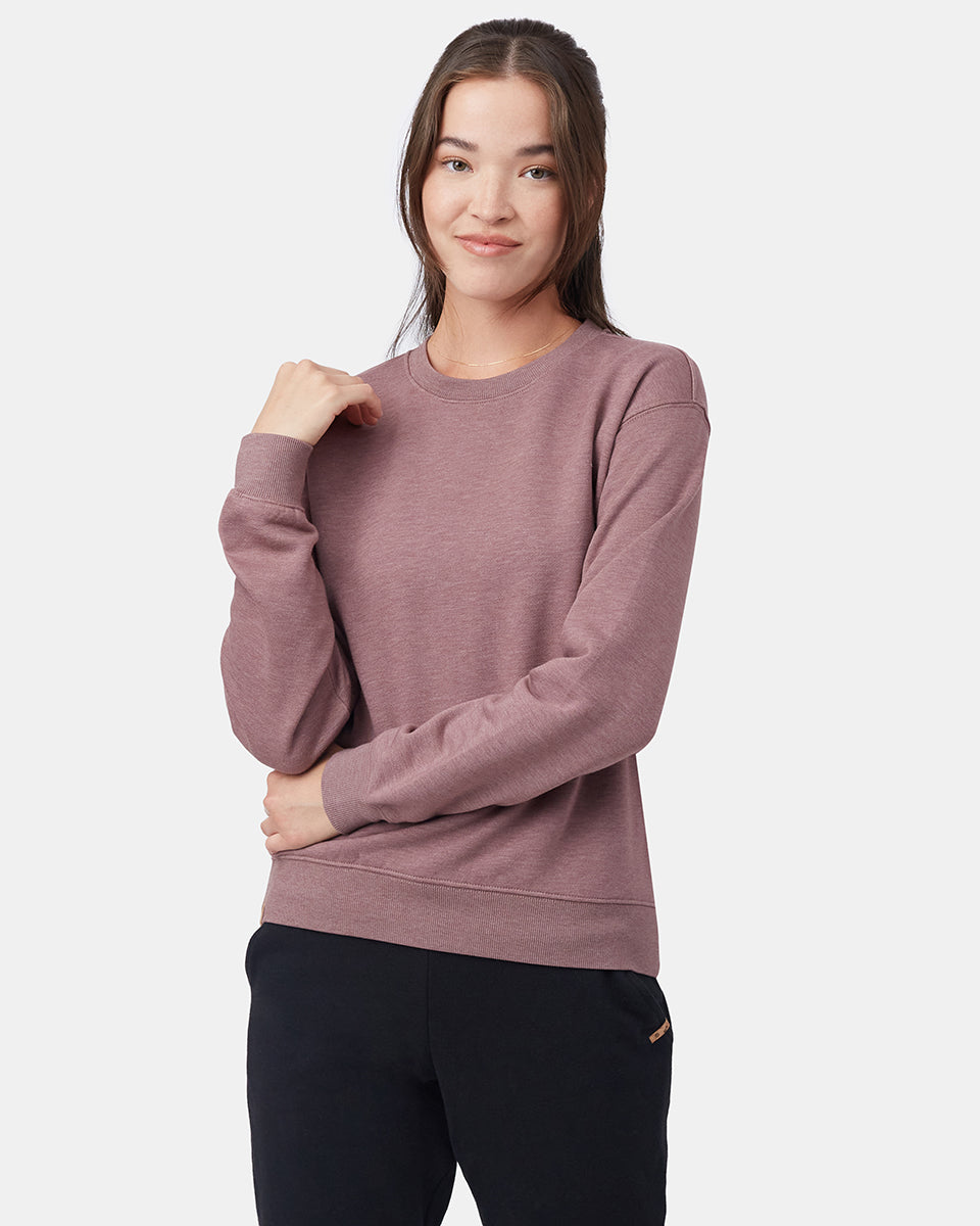 Tentree TreeFleece Crew - Twilight Mauve