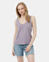Tentree Double V Hemp Tank - Purple Ash Heather