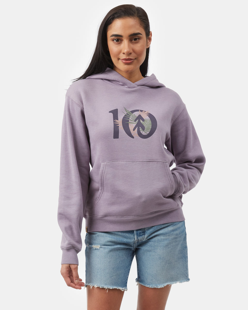 Tentree Women's Tropical Ten Hoodie - Purple Ash Heather