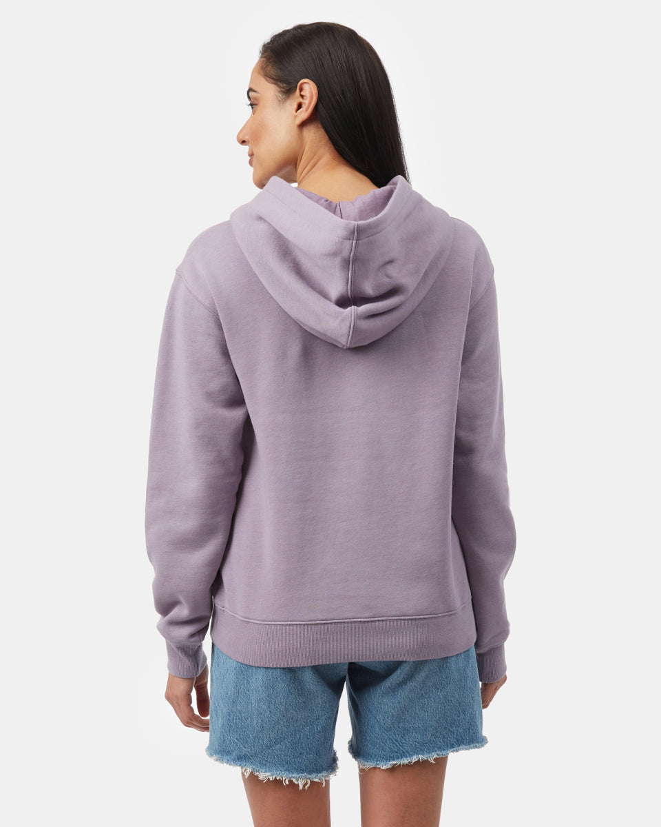 Tentree Women's Tropical Ten Hoodie - Purple Ash Heather
