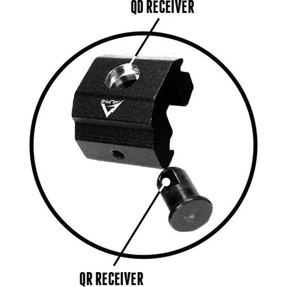 Alpine QD/QR Sling Rail Mount Adapter