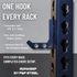 IronKeep QuickHang Storage Hook – ¼” USA Steel Quick-Attach Rack Hook for Weight Plates, Bands & Cable Attachments by F and F Steel