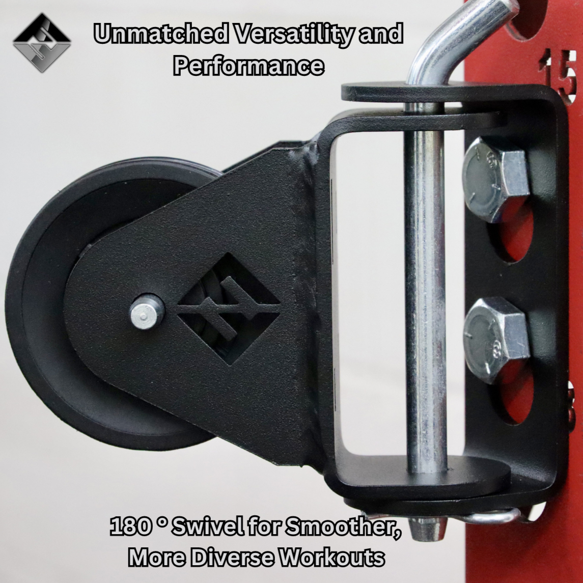 Rack Mounted Swivel Pulley by F and F Steel