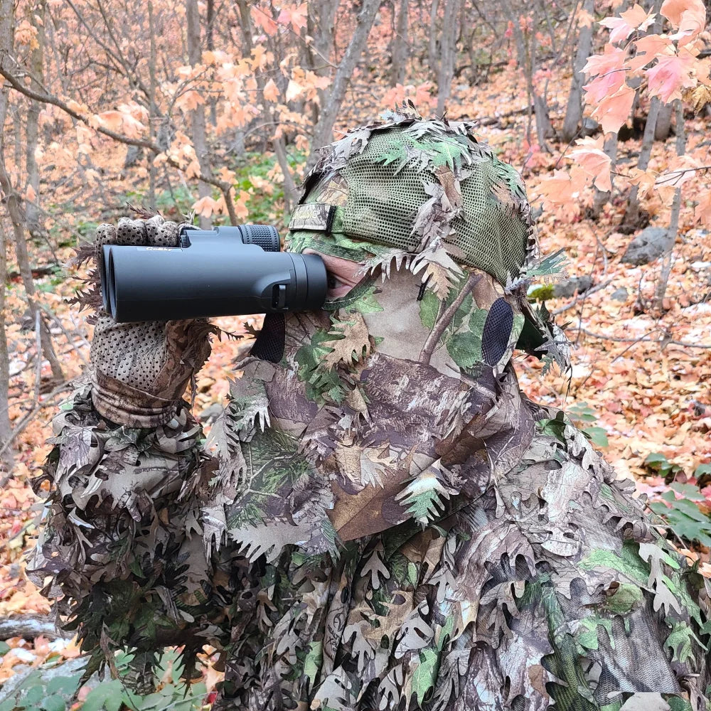 QuikCamo Fitted Hat with Rear Leafy Camo Face Mask – product view 8