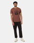 Tentree Men's Bear Claw T-Shirt - Mesa Red Heather Meteorite Black