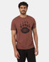 Tentree Men's Bear Claw T-Shirt - Mesa Red Heather Meteorite Black