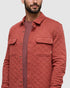 Tentree Men's Quilted Colville Overshirt - Crimson Heather