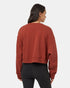 Tentree Women's TreeFleece Oversized Cropped Crew - Burnt Henna
