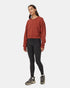 Tentree Women's TreeFleece Oversized Cropped Crew - Burnt Henna