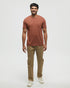 Tentree Men's Embroidered Ten T-Shirt - Sequoia Heather Khaki