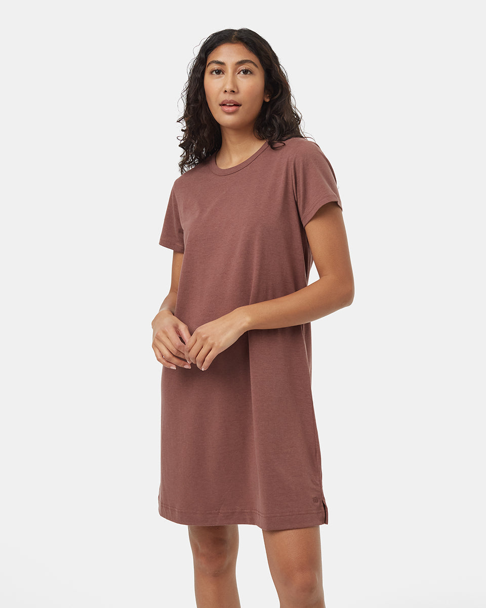 Tentree Women's TreeBlend T-Shirt Dress - Mesa Red