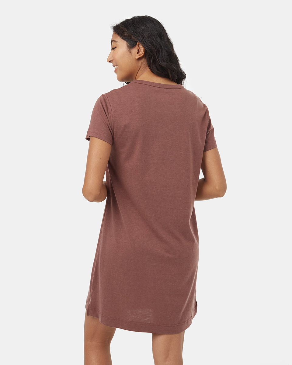 Tentree Women's TreeBlend T-Shirt Dress - Mesa Red