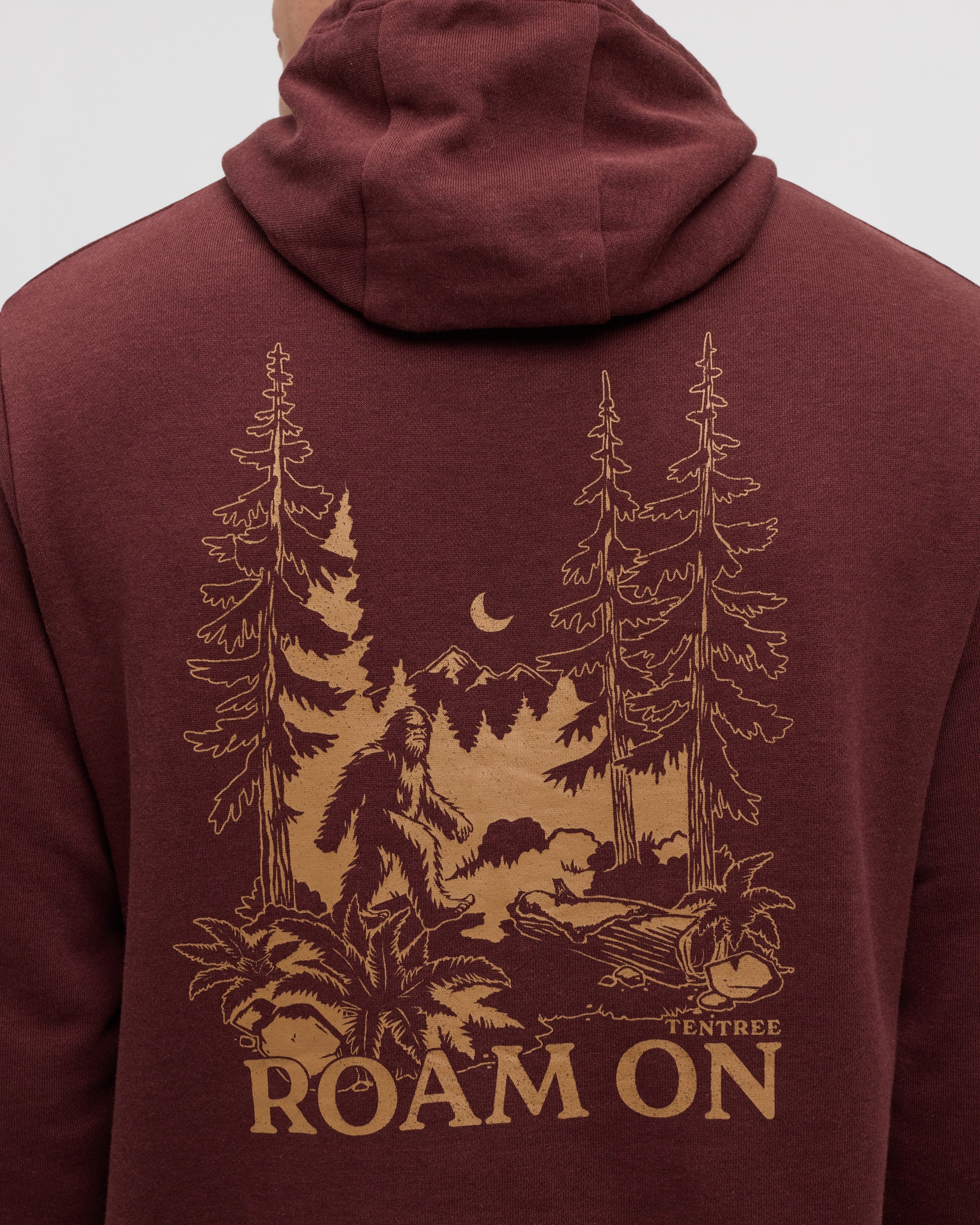 Tentree Men's Sasquatch Sighting Hoodie - Red Chestnut Hazelnut