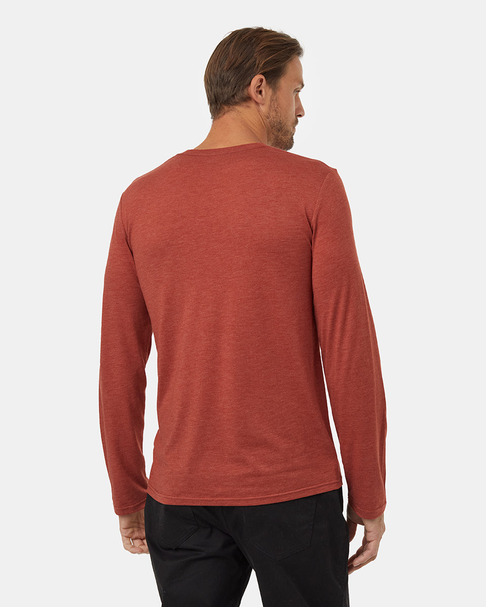 Tentree Men's Sasquatch Longsleeve - Burnt Henna Heather Tree