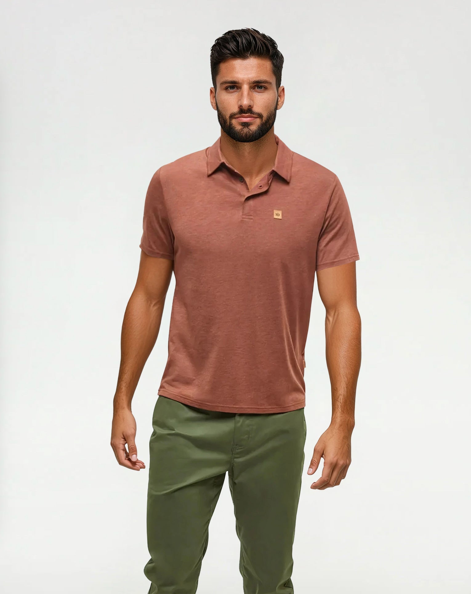 Tentree Men's Astir Polo - Sequoia Heather