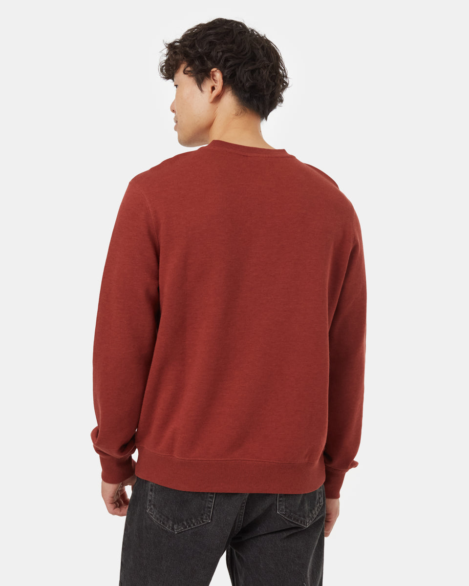Tentree Men's TreeTerry Henley Crew - Spiced Apple