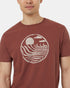 Tentree Men's Regenerative Cotton Crop Lines T-Shirt - Mesa Red Sugar Pine