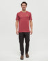 Tentree Men's Juniper Cork Patch T-Shirt - Crimson Heather Cork Patch