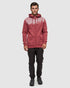 Tentree Men's Juniper Zip Hoodie - Crimson Heather White
