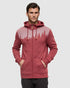 Tentree Men's Juniper Zip Hoodie - Crimson Heather White