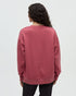 Tentree Women's Washed Lakeshore Relaxed Crew - Rosewood Canal Blue