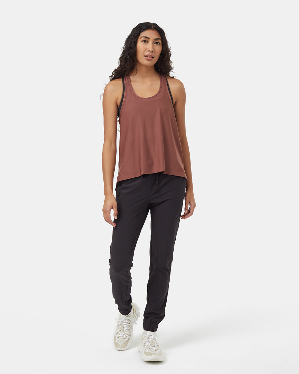 Tentree Women's Active Soft Knit Light Twist Tank - Mesa Red