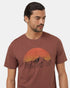 Tentree Men's Vintage Sunset T-Shirt - Mesa Red Heather Arbutus