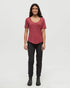 Tentree Women's TreeBlend Brackley T-Shirt - Crimson Heather
