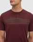 Tentree Men's Wildfire Retro Treeline T-Shirt - Red Chestnut Treeline