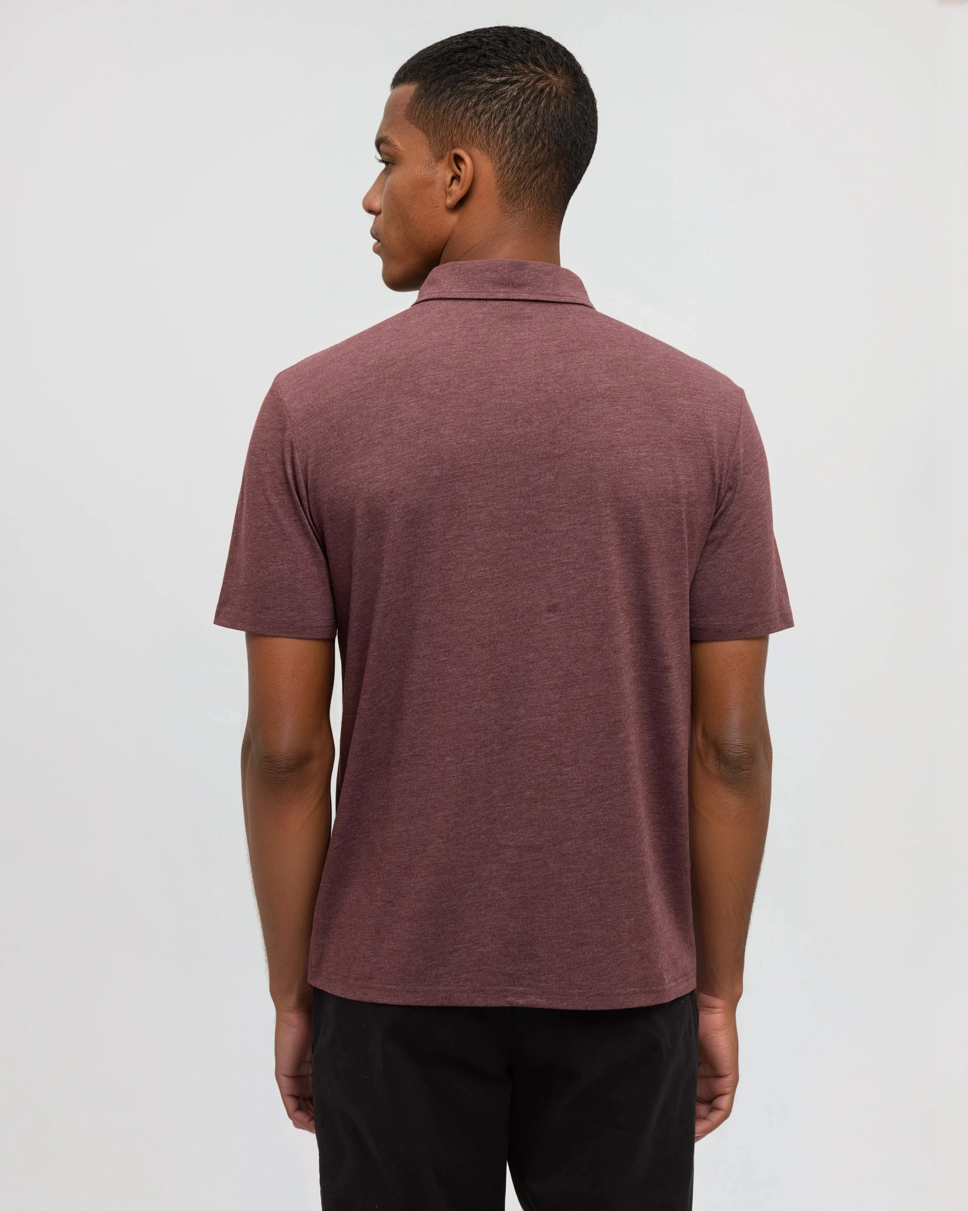 Tentree Men's Astir Polo - Red Chestnut Heather