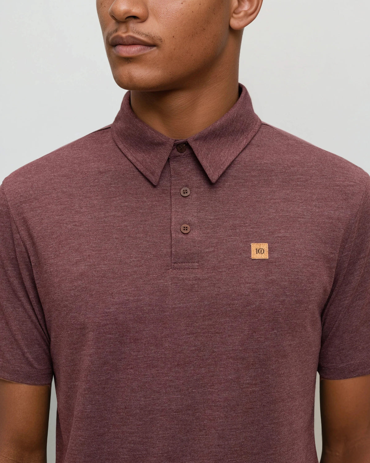 Tentree Men's Astir Polo - Red Chestnut Heather