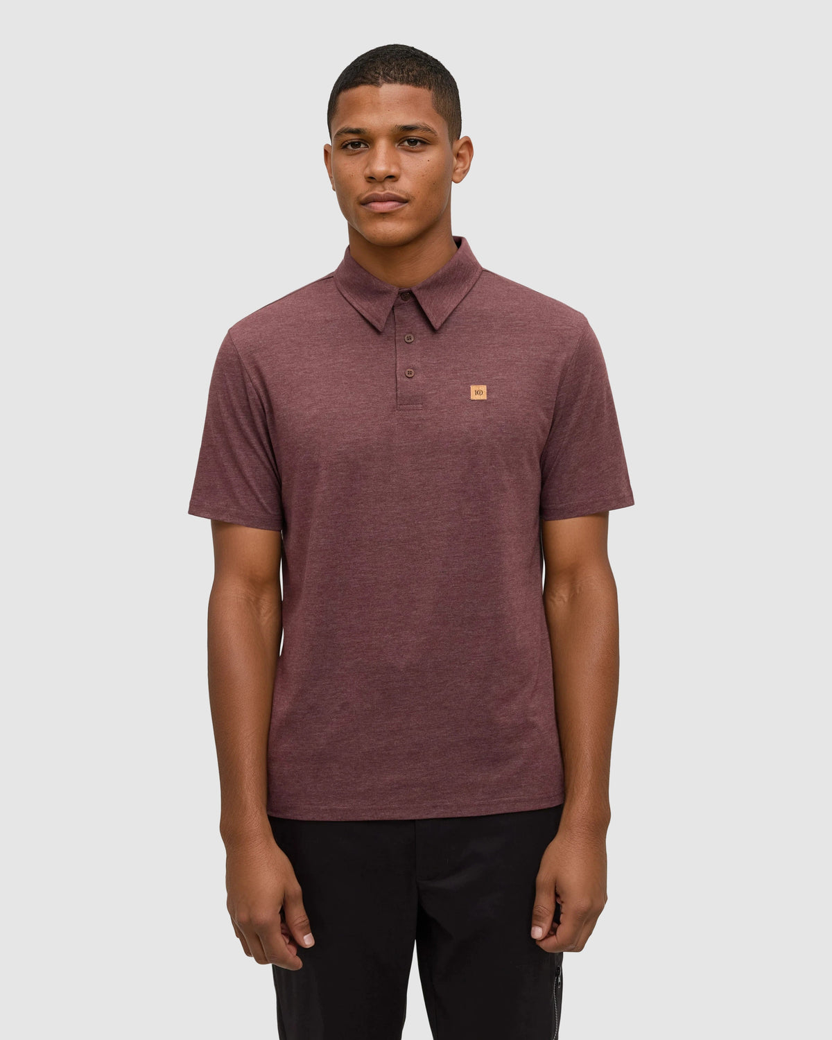 Tentree Men's Astir Polo - Red Chestnut Heather