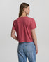 Tentree Women's Lake View Crop T-Shirt - Rosewood Lake View