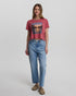 Tentree Women's Lake View Crop T-Shirt - Rosewood Lake View
