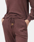 Tentree Wide Waffle Jogger - Light Mulberry Heather