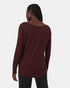 Tentree TreeWaffle Crew Longsleeve - Mulberry