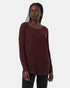 Tentree TreeWaffle Crew Longsleeve - Mulberry